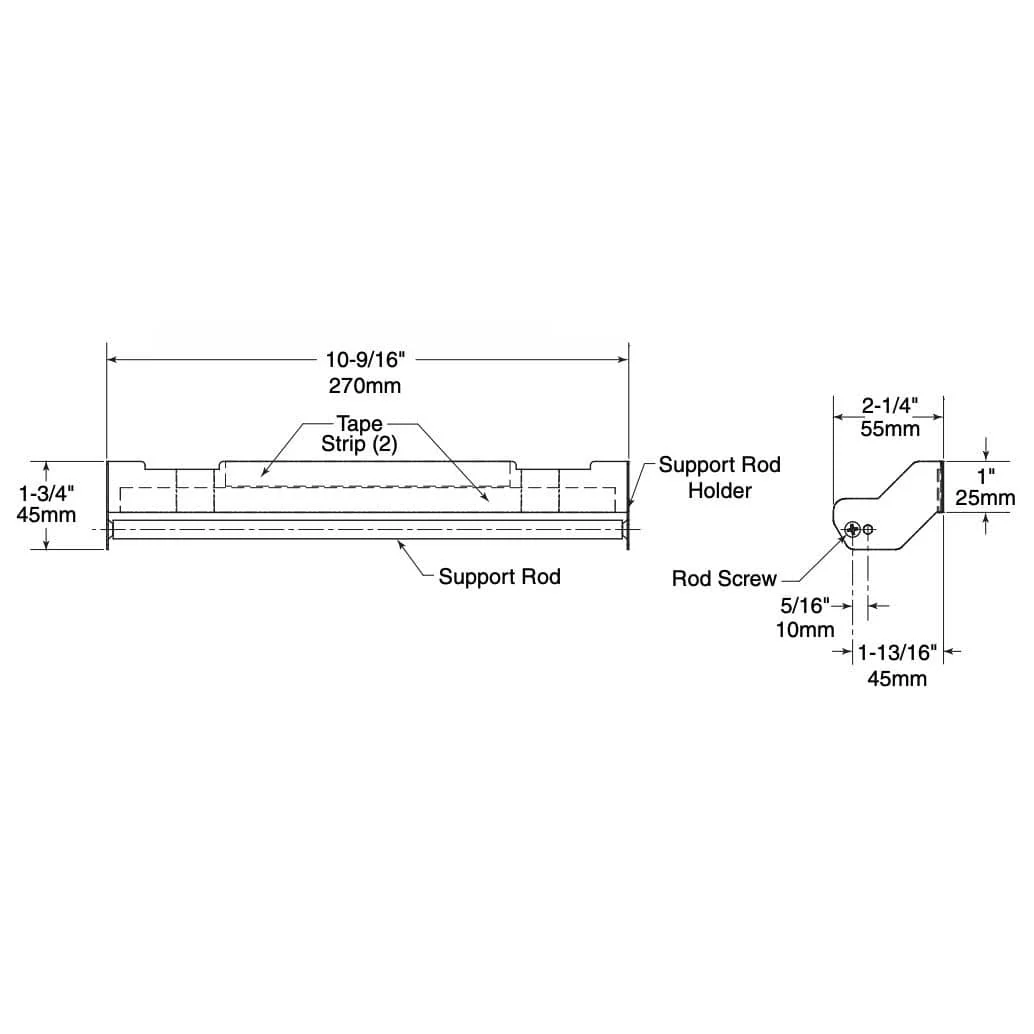 Bobrick 262-130 Commercial Paper Towel Dispenser Accessory, Surface-Mounted for Bobrick Models B-262, B-2620, B-2621, B-26212, Plastic - Image 3