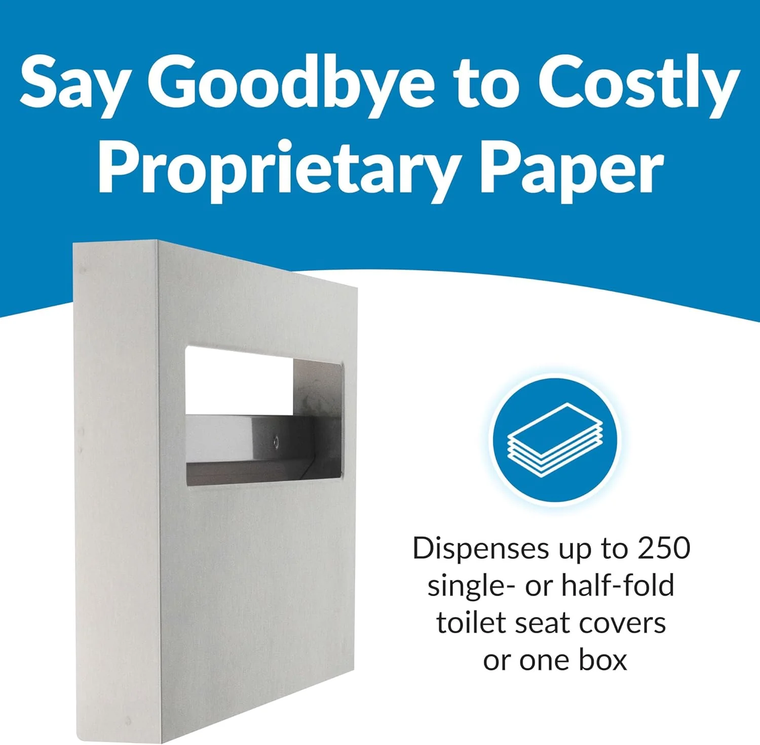 Bobrick B-221 Commercial Toilet Seat Cover Dispenser, Surface-Mounted, Stainless Steel - Image 22