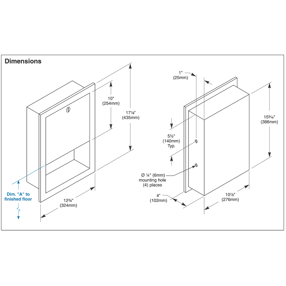 Bradley 2441-11 Commercial BX-Paper Towel Dispenser, Surface Mounted, Stainless Steel - Image 5
