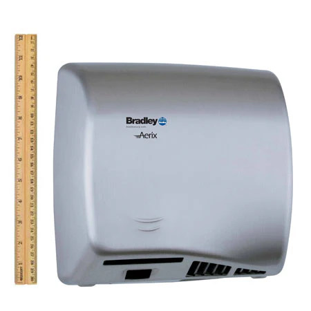 Bradley 2902-2874 Automatic High Efficiency Hand Dryer, 110-120/208/220-240 Volt, Surface-Mounted, Stainless Steel - Image 6