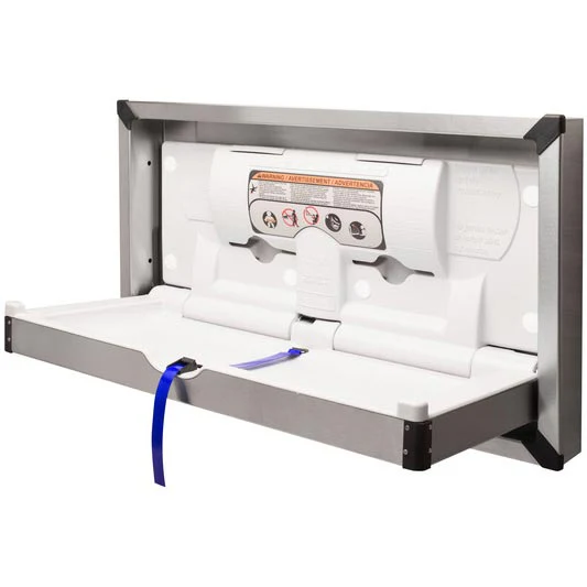 Bradley 962-00 Baby Changing Station, Recessed-Mounted, Stainless Steel - Image 7